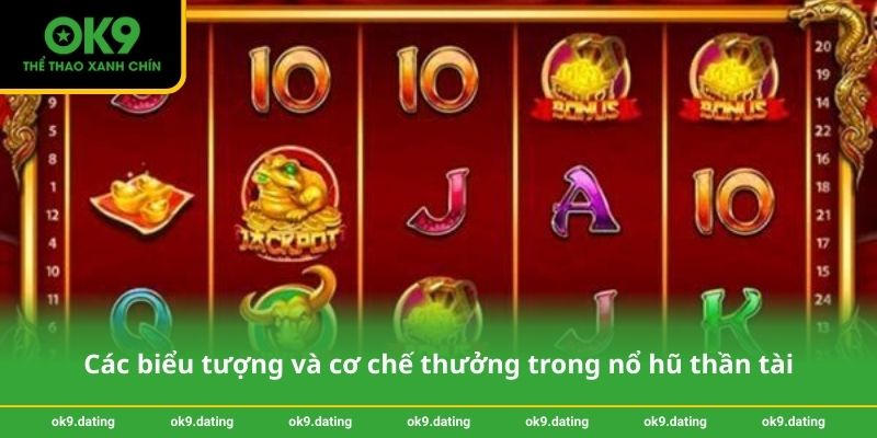 Nổ hũ thần tài – Trải nghiệm giải trí và may mắn tại OK9 2 Các biểu tượng và cơ chế thưởng trong nổ hũ thần tài